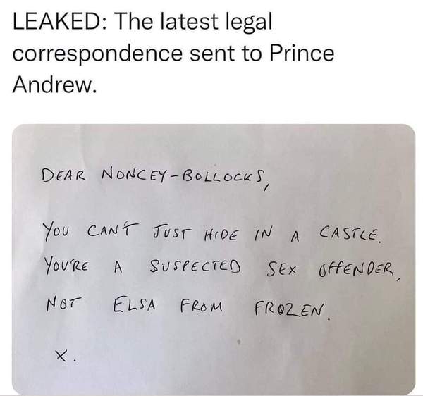 Prince Andrew sued by Virginia Roberts ll