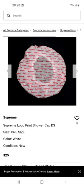 Where do you get your shower caps from?