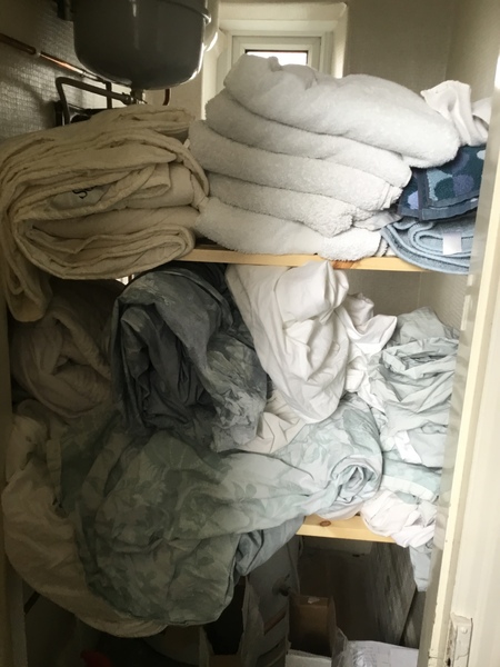 Sorting out siring cupboard