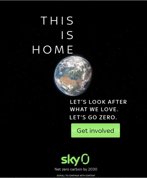 Advert blacking out whole screen