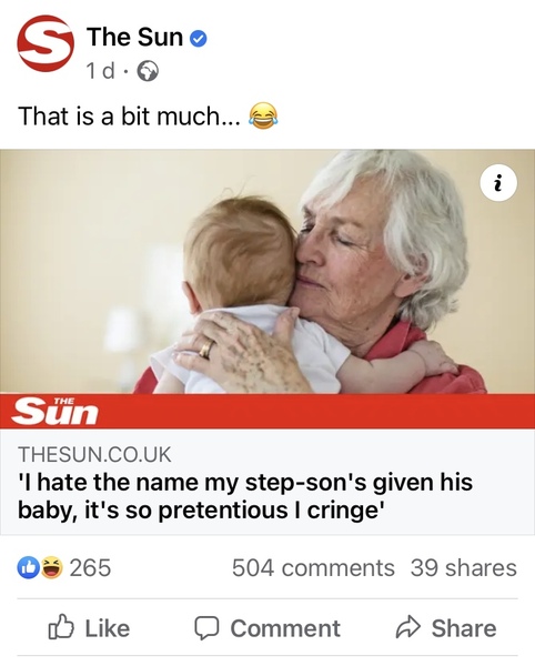 Ridiculous name for baby