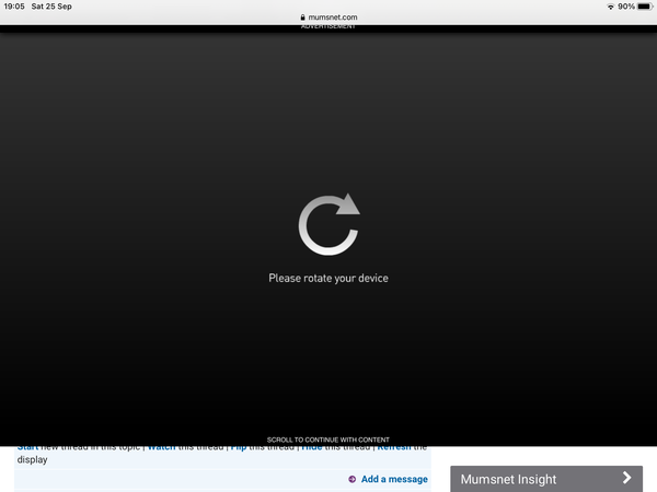 Advert blacking out whole screen