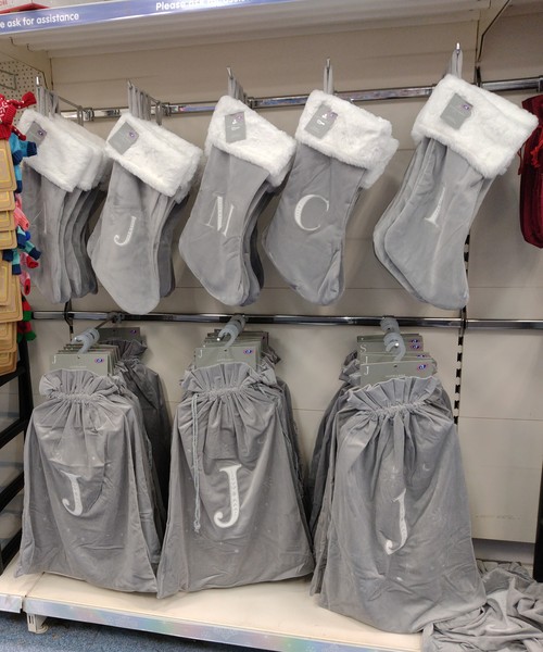 B&M initials velvet sacks support group