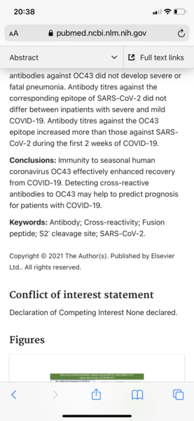 Covid looky-likey virus?