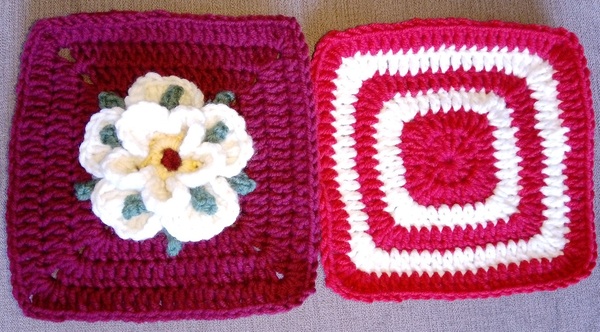 Woolly Hugs. A Blanket for vickibee whose DH has very sadly died suddenly.