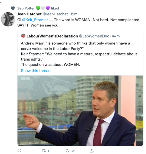 Starmer on Marr now