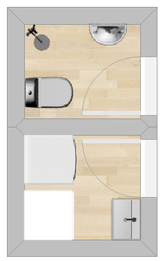 Shower room with Utility Layout (in a Garage Conversion)