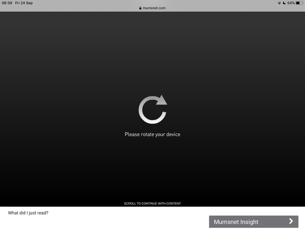 Advert blacking out whole screen