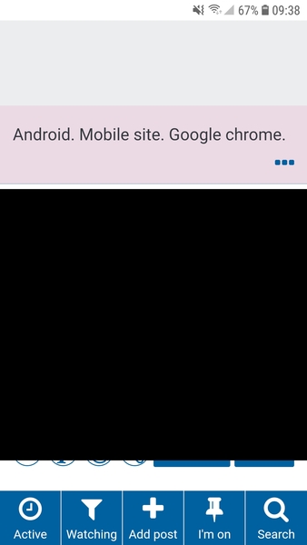 Advert blacking out whole screen