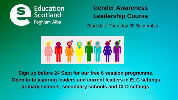 Gender awareness leadership for ELC & schools...