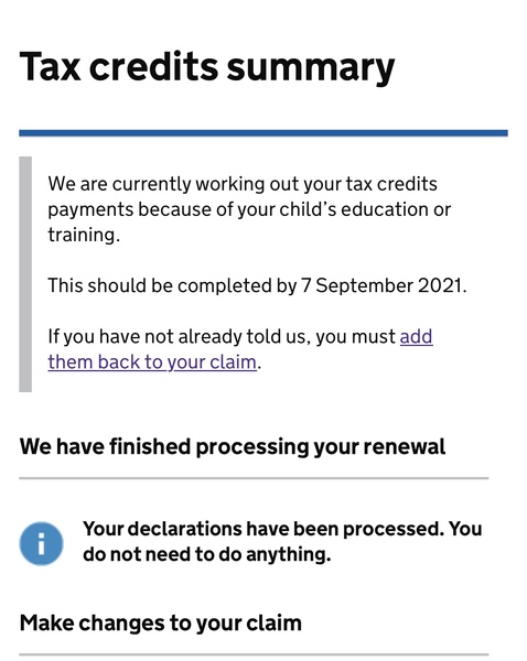 Tax credits