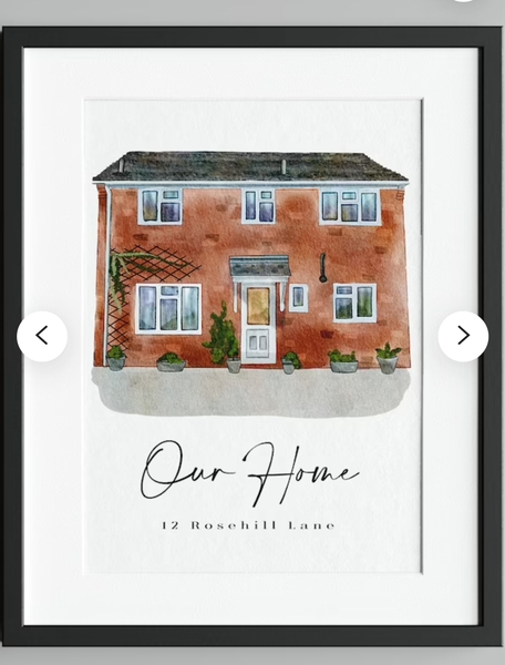 Artist selling drawings of my house