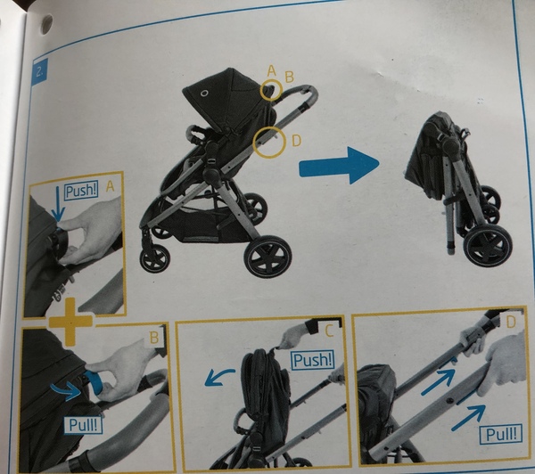 How do I fold the zelia2?