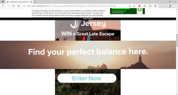 Advert blacking out whole screen