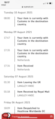 Returned shoes stuck in Netherlands!