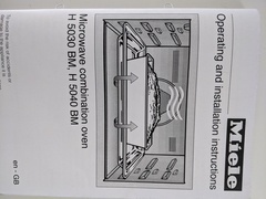 Does anyone have a Miele microwave combination oven?