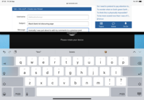 Advert blacking out whole screen