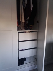 Over stair box in bedroom