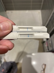 Period late, positive ovulation EWCM