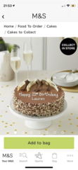 Which supermarket does the best celebration cakes for a man?