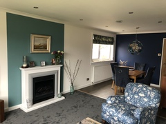 What neutral to go with dulux sapphire salute??