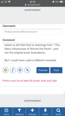 Problems posting pictures on threads