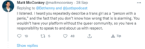 Journalists- now we’ve had the Cervix Q - ask why transmen can’t inherit Hereditary Peerages