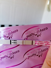 *confused* faint positive?