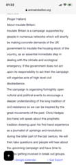 to continue to support Extinction Rebellion