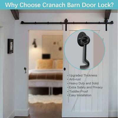 Bathroom lock for sliding door (not pocket door)