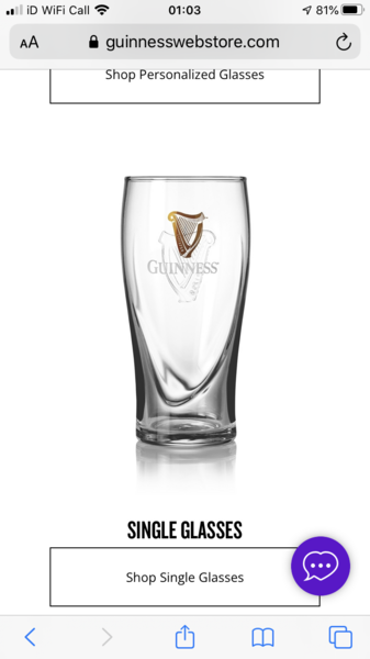 Help me with my stupid question about "proper"Guinness glasses