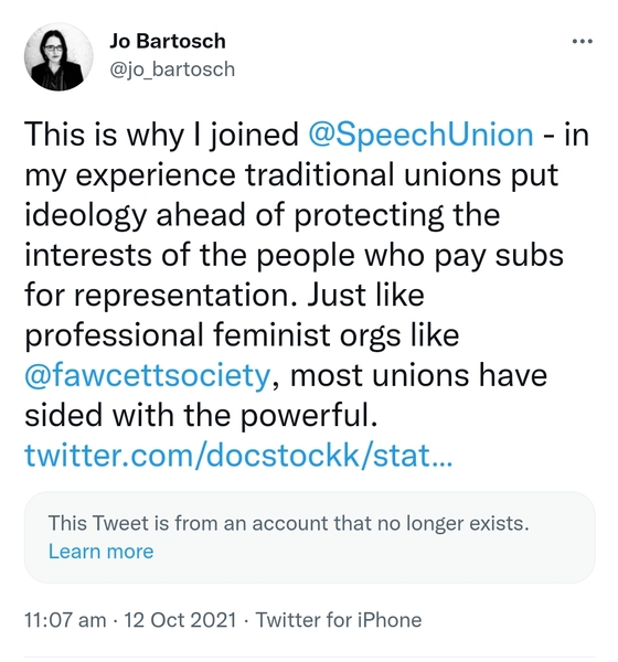 Kathleen Stock’s union betrays her.
