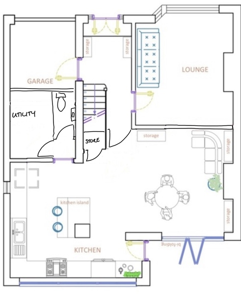 Thoughts on our proposed new downstairs layout?