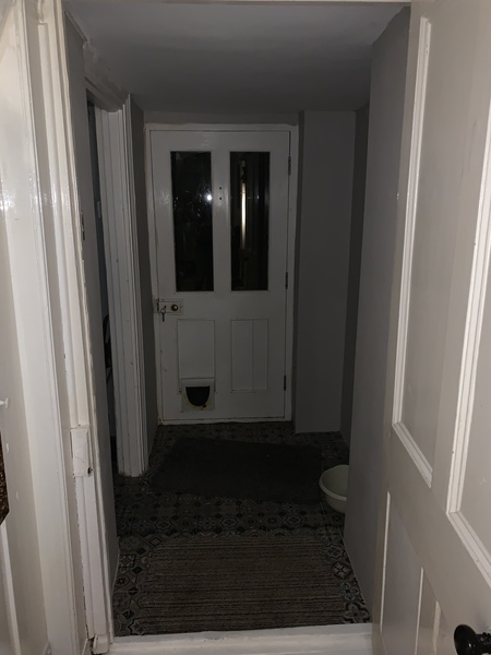 To not have answered the door?