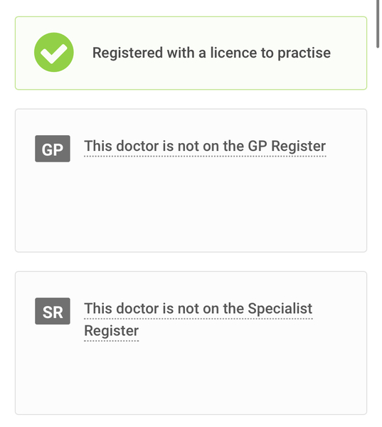 A question about NHS consultants