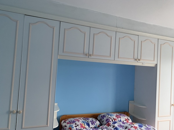 Wardrobes in the same place as before or new carpet