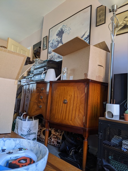 narrow living room