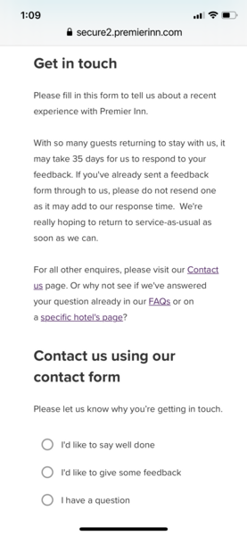 To wonder wtf is going on with Premier Inn?