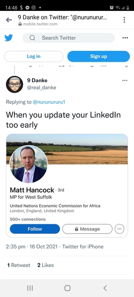 Matt Hancock appointed as UN special envoy on COVID? Is this for real?