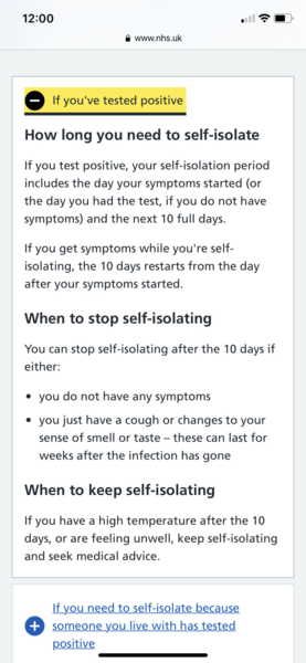 Keep isolating if you have a runny nose after Covid 10 date isolation