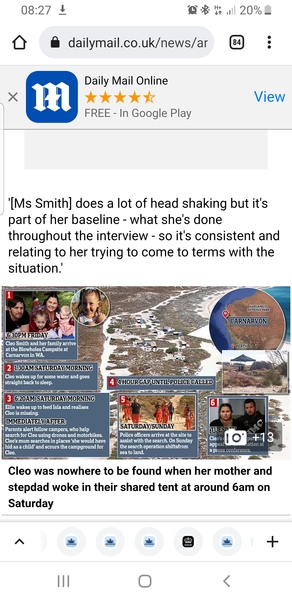 Child missing in Australia