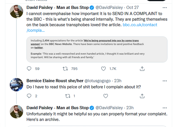 BBC article has been reported to police as a "Hate Crime".