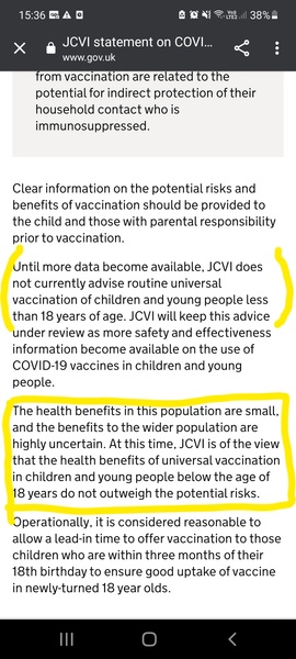 Take up of vaccine in 12-15 yo is as low as 10%