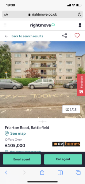 Moving to Glasgow, but where? Location v house