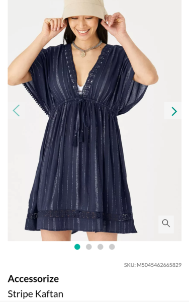 Help me find a kaftan for an upcoming beach holiday?
