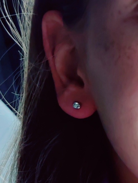 DD's ears pierced today...too low...?