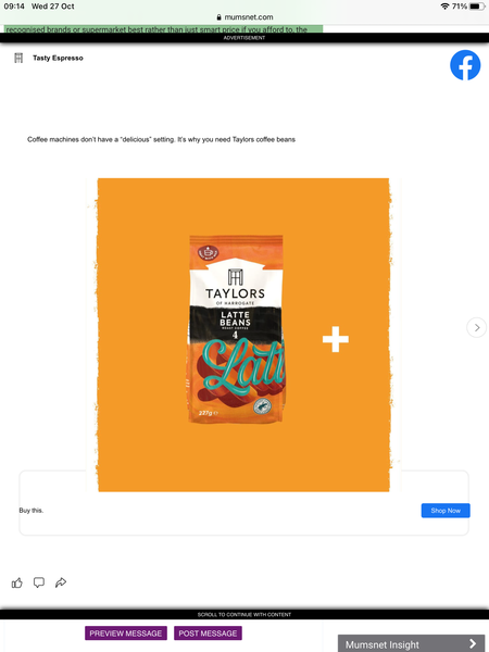 Advert blacking out whole screen