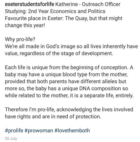 To think universities should allow “pro-life” groups?