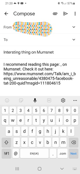 Spelling mistake if you use the email option