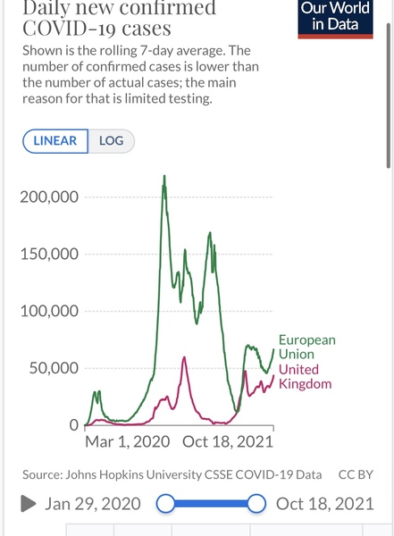 Increasing number of cases